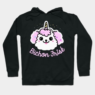 Bichon Frise Dog Unicorn Dog Owner Retro Kids Funny Dog Hoodie